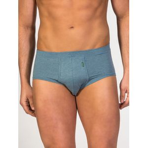 zd ZERO DEFECTS Slip 'Saturno Soya fly Front Brief'  blauw denim