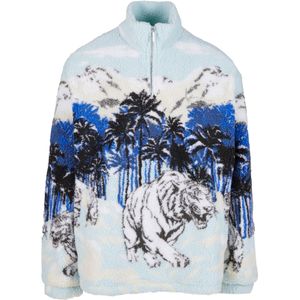 Karl Kani Trui 'Ice Tiger'  blauw / grijs / zwart / wit