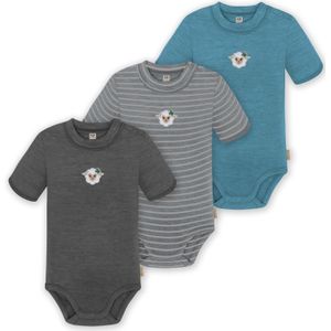 normani Rompertje/body  azuur / grijs / grafiet