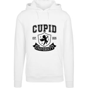 F4NT4STIC Sweatshirt 'Cupid University Valentinstag'  zwart / wit