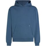 Karl Lagerfeldvoor mannen. A3M20020 Sweatshirt met blauwe logopatch (S), Casual, Biologisch katoen, Duurzaam
