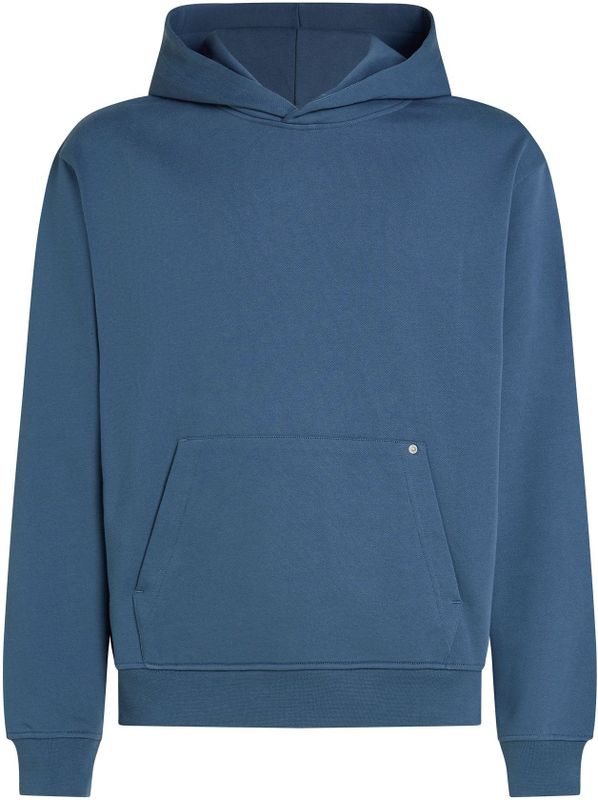 Karl Lagerfeldvoor mannen. A3M20020 Sweatshirt met blauwe logopatch (S), Casual, Biologisch katoen, Duurzaam