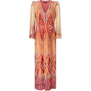 Ana Alcazar Jurk 'Zibby'  roestbruin / oranje / vuurrood