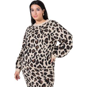 Studio Untold Trui  lichtbeige / bruin / zwart