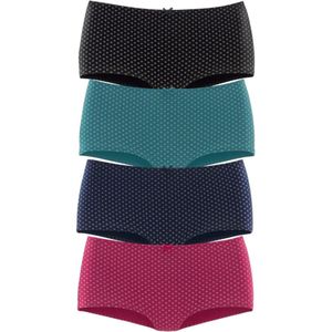 Hipster - Petrol/Navy/Roze/Zwart - Katoen - Nauwsluitend