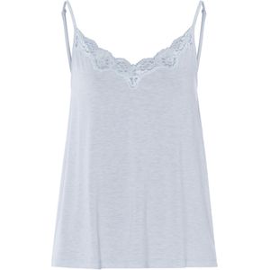 Hanro Slaapshirt ' Natural Elegance '  lichtblauw