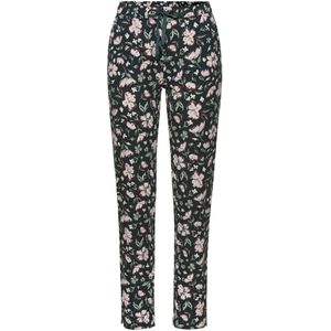 s.Oliver RED LABEL - Pyjamabroek - Donkergroen/Roze - Met Mooi Alloverpatroon