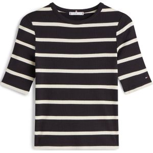 TOMMY HILFIGER Shirt  zwart / offwhite