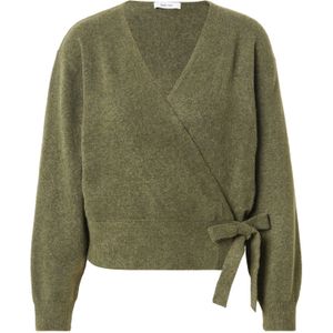 ABOUT YOU Gebreid vest  donkergroen