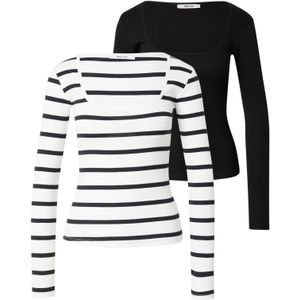 ABOUT YOU Shirt 'Sita'  zwart / wit