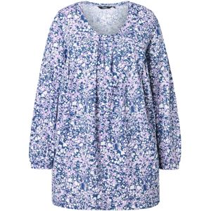 Ulla Popken Shirt  donkerblauw / wit