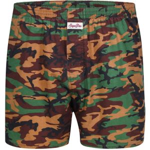 Sugar Pine Boxershorts ' Camouflage '  sand / bruin / groen