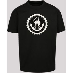 F4NT4STIC Shirt 'Knut und Jan Hamburg'  zwart / wit