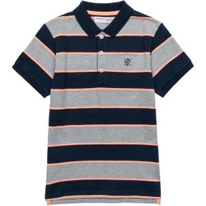 MINOTI Shirt  blauw / grijs / oranje
