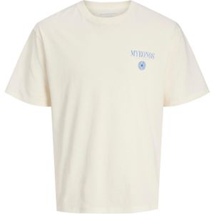 JACK & JONES Shirt  royal blue/koningsblauw / citroen / wolwit