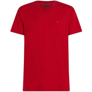 TOMMY HILFIGER Shirt 'ESSENTIAL'  donkerrood