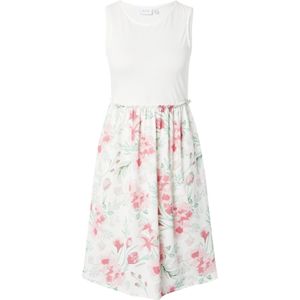 VILA Jurk 'VIJAS'  lichtgroen / rosa / pastelrood / wit