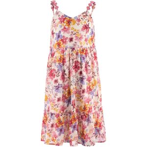 happy girls Jurk  aubergine / oranje / pastelroze / kersrood