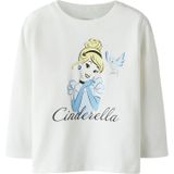 NAME IT Shirt 'NMFVEENA'  lichtblauw / lichtgeel / zwart / wit