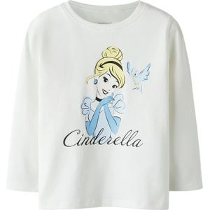 NAME IT Shirt 'NMFVEENA'  lichtblauw / lichtgeel / zwart / wit