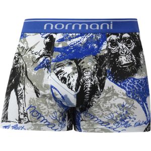 normani Boxershorts  blauw / grijs / zwart / offwhite