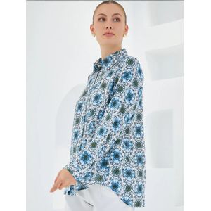Bigdart Blouse  blauw / zwart / wit