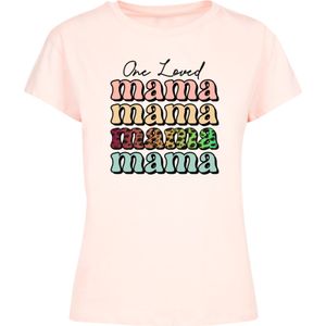 F4NT4STIC Shirt 'Mothers Day Mama'  aqua / lichtgroen / pastelroze / zwart
