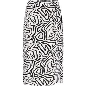 myMo - A-lijnrok - Midi-lengte - Abstracte Print - Normale Pasvorm