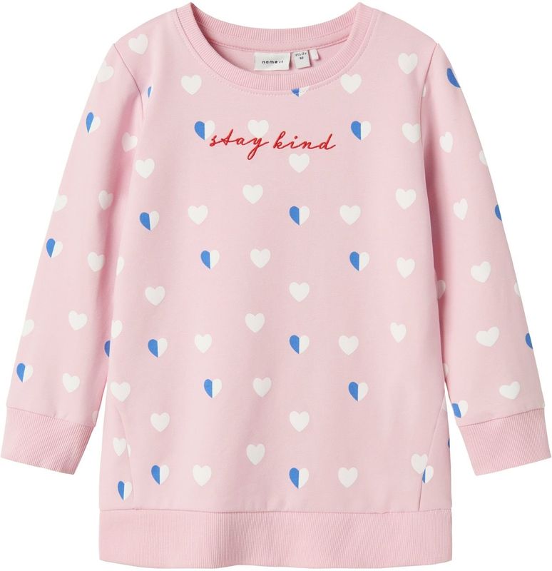 NAME IT - NMFLIA - Tuniek Sweater - Marineblauw - Meisje