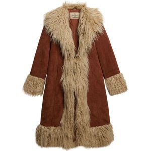 Superdry - Long Afghan Jas - Slim Fit - Corduroy - Met Haaksluiting