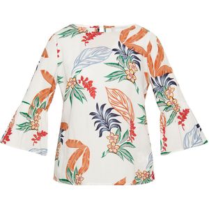 Usha Blouse  blauw / groen / oranje / wit