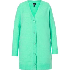 Ulla Popken Gebreid vest  lichtgroen