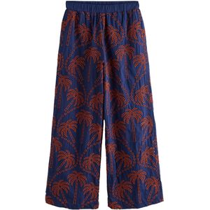 Next Broek 'Palmen-Print'  navy / bruin