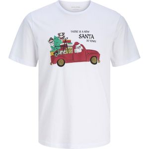 JACK & JONES Shirt 'X-Mas'  groen / rood / zwart / wit