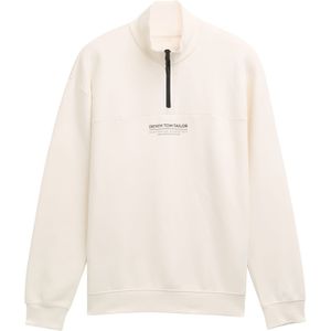 TOM TAILOR DENIM Sweatshirt  zwart / wolwit