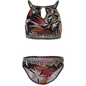 OLYMPIA Bikini  olijfgroen / oudroze / zwart / wit