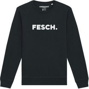 Watapparel Sweatshirt ' Fesch '  zwart / wit