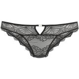 LASCANA - Elenora - Slip - Effen - Kant - Semi-transparant