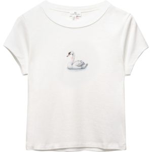 Pull&Bear Shirt 'PACIFIC'  lichtgrijs / rosa / zwart