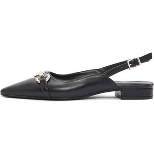 Derimod Ballerina met riempjes  zwart