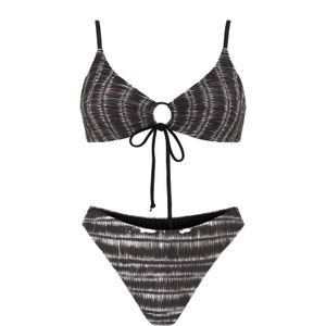 C&City Bikini  donkerbruin / wit