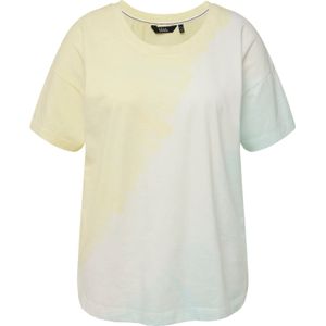 Ulla Popken Shirt  turquoise / geel / wit