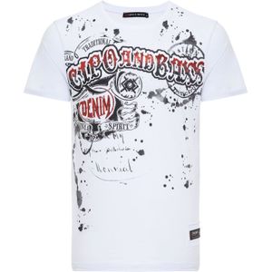 CIPO & BAXX Shirt  rood / zwart / wit