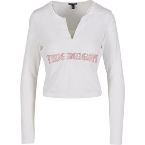 True Religion Shirt  rosa / zilver / wit
