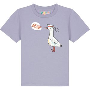 watabout.kids Shirt 'Moin Seagull'  sering / rood / zwart / wit
