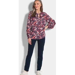 Goldner Blouse  petrol / bessen / pink / wit