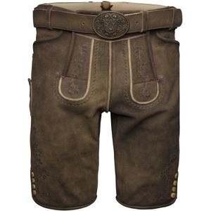 Krüger Buam Klederdracht broek 'Dante'  bruin / chocoladebruin