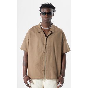 VAMOS CLO Overhemd  donkerbeige