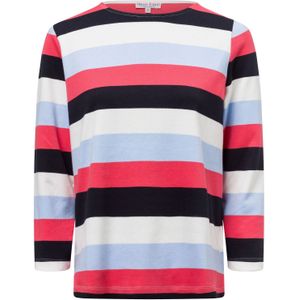 Marie Lund Shirt  lichtblauw / rood / zwart / wit