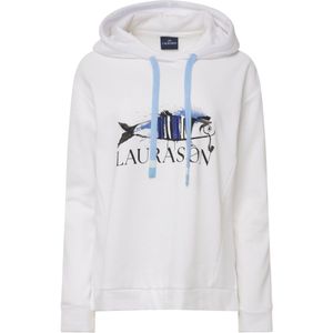 LAURASØN Sweatshirt  blauw / wit